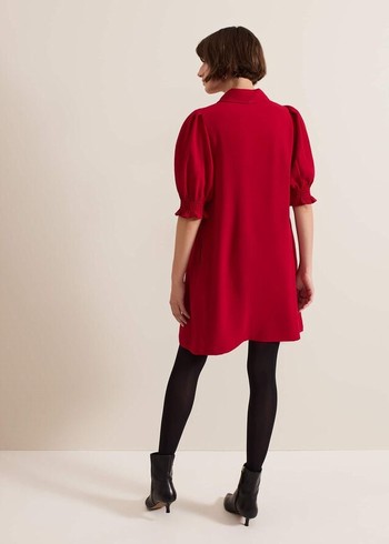 Phase Eight Candice Zip Dress Red Canada | SBXGEV-104